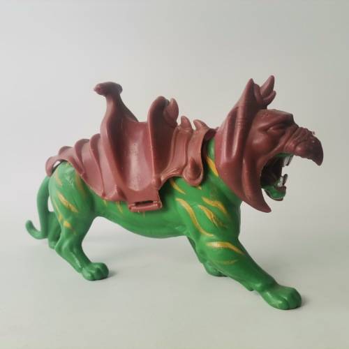 Original Vintage 1981 Mattel Masters of the Universe Green Battle Cat and Armour Figure!!!!!