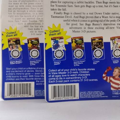 Original  Carded Vintage 1991-1994 TYCO Viewmaster Reels!!! Bid for All!!!