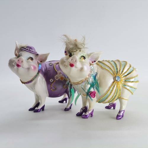 Shopping Piggy Ladies Savings Banks!!! Bid For Both!!!