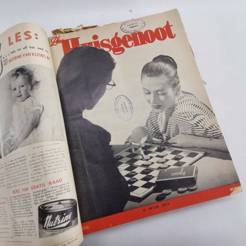 Large Bound 1950`s Huisgenoot Collection!!! July to September 1952!!!
