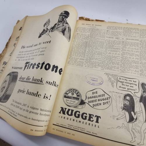 Large Bound 1950`s Huisgenoot Collection!!! July to September 1952!!!