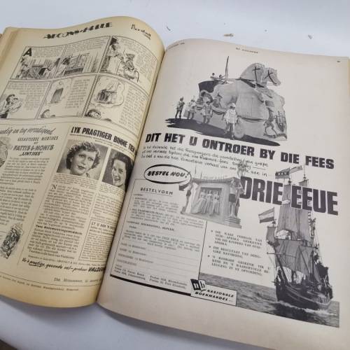 Large Bound 1950`s Huisgenoot Collection!!! July to September 1952!!!