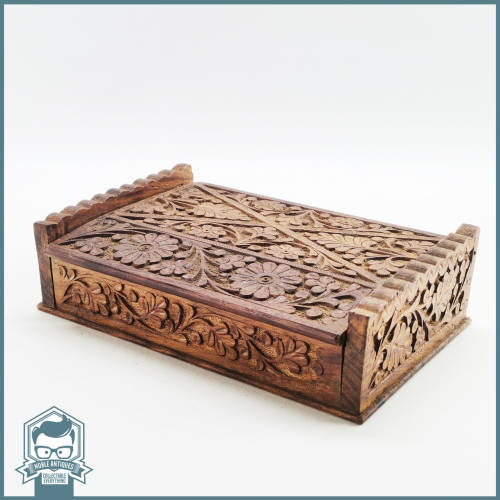 Vintage Highly Decorative Handcrafted Rosewood Trinket/Jewelry Box!!!