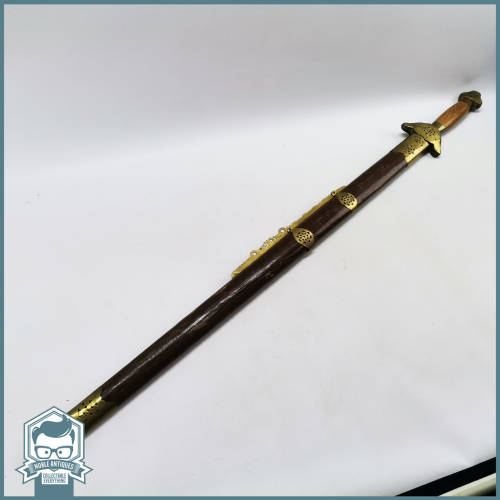 Original Shaolin/Wushu Sword In Steel Brass and Wood!!! 100cm Long!!!