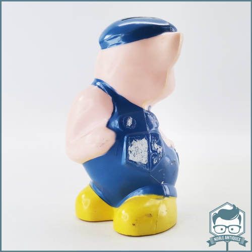 Vintage Hard Plastic Volkskas Denim Save Money Box!!!