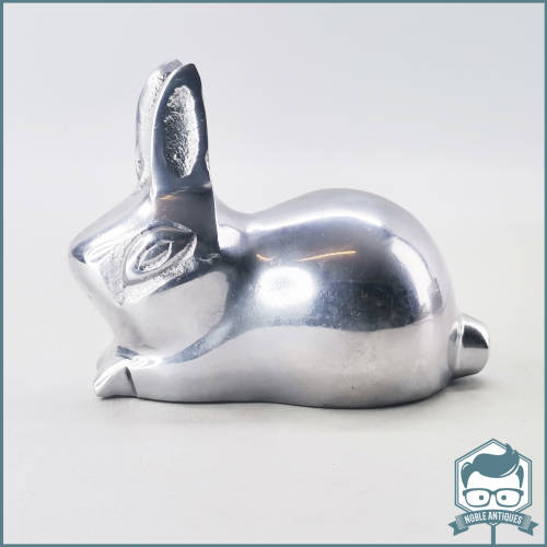 Silver Cast Metal Bunny Door Stop / Paper Weight!!!