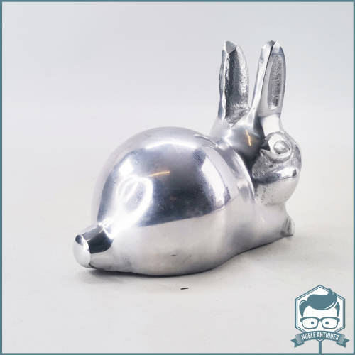 Silver Cast Metal Bunny Door Stop / Paper Weight!!!