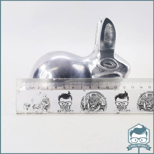 Silver Cast Metal Bunny Door Stop / Paper Weight!!!