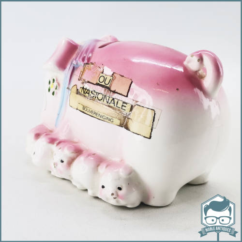 Original Porcelain Piggy Bank with Baby Piglets!!!!