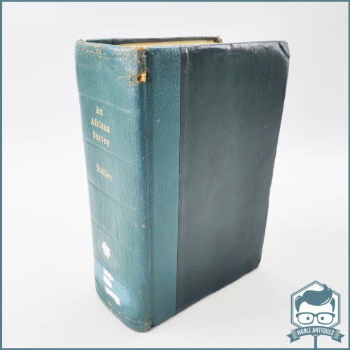 1945 Leather Spine Hardcover - An African Survey by Lord Hailey !!!