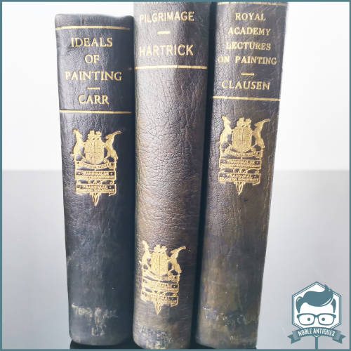 1920-30`s Transvaal Education Department Leather Spine Books - Bid For Three!!!