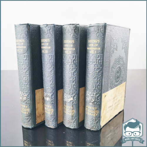 1885 - Life of George Washington by Washington Irving Vol 1-4!!!