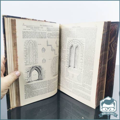 Two Large 1870 Technical Education Encyclopedia`s!!!