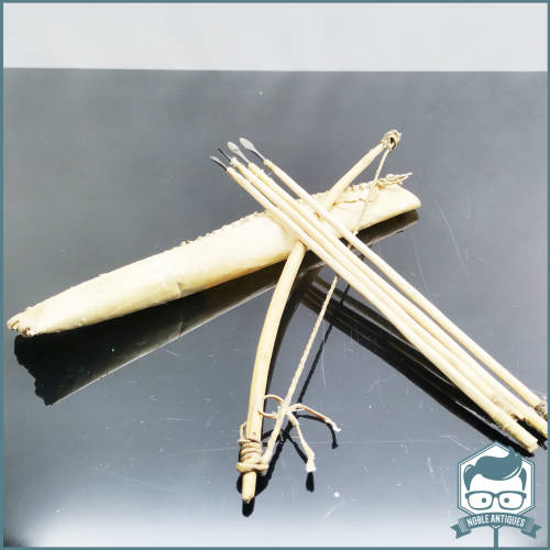 Original Bushman Bow, arrow, and sheep skin quiver!!!