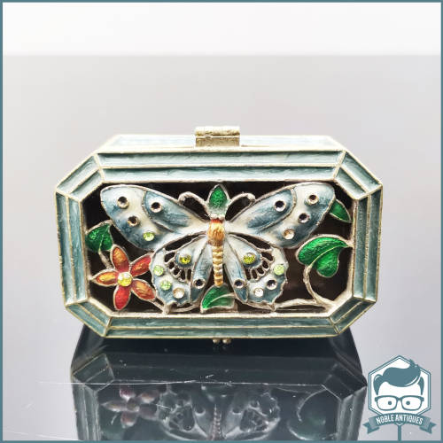 Detailed Butterfly Themed Fabergé Styled Trinket Box!!!