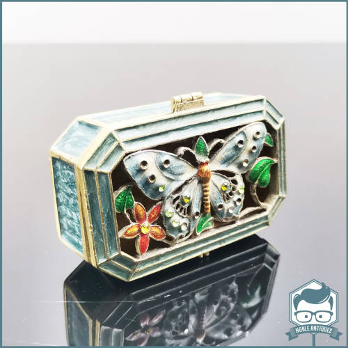 Detailed Butterfly Themed Fabergé Styled Trinket Box!!!