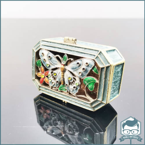 Detailed Butterfly Themed Fabergé Styled Trinket Box!!!