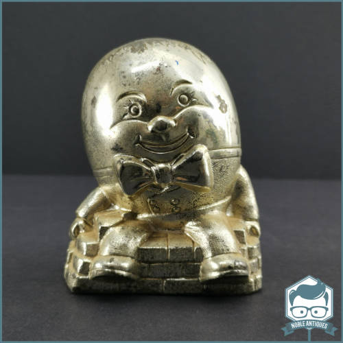 Vintage Silver-plate Humpty Dumpty Savings Box!!!