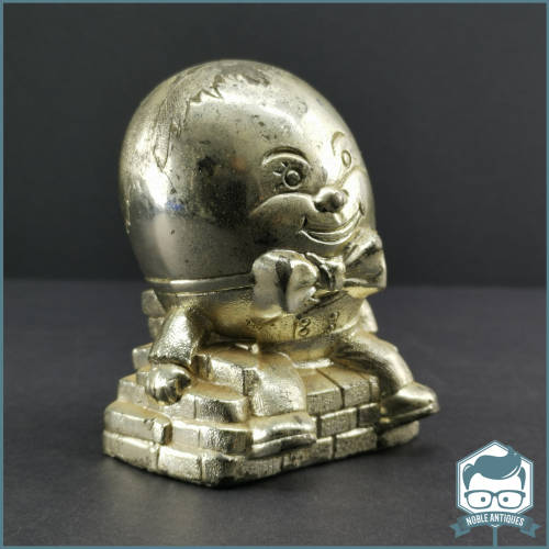 Vintage Silver-plate Humpty Dumpty Savings Box!!!