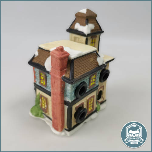 Vintage Porcelain Candle Winter House!!!
