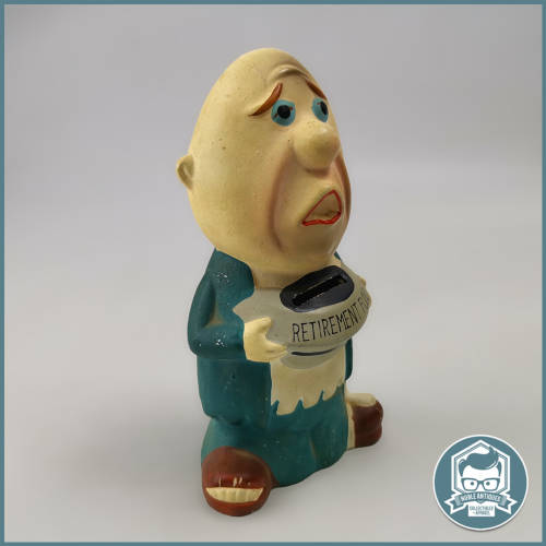 Vintage Artmark Retirement Fund Ceramic Money Bank !!!