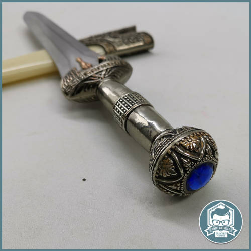 Highly Decorative Greek Dagger Achiles with metal scabbard!!