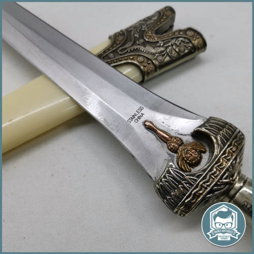 Highly Decorative Greek Dagger Achiles with metal scabbard!!