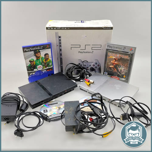 Original Boxed, PS2 Power Bundle - 2 Consoles, No Remotes, Everything on Photo Included!!!