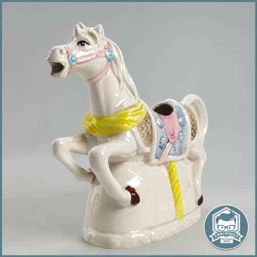 Glazed Porcelain  Heritage Mint Carousel Horse Milk jug!!!