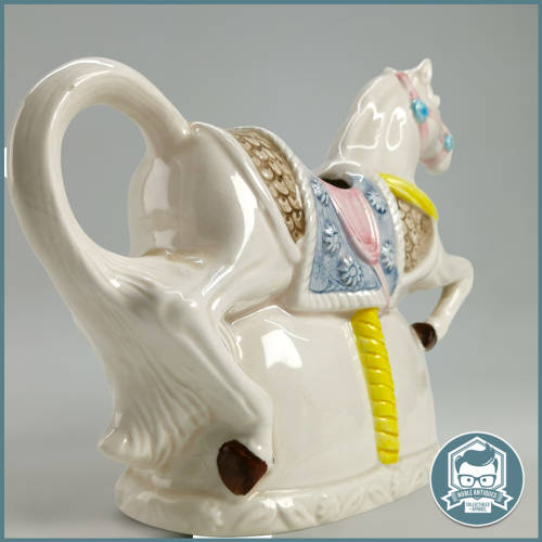 Glazed Porcelain  Heritage Mint Carousel Horse Milk jug!!!