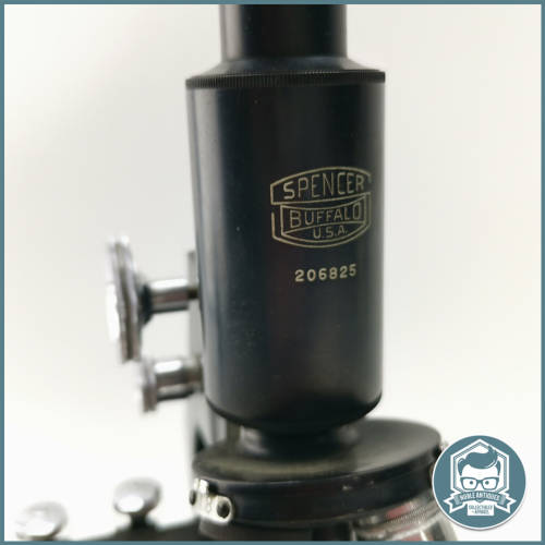 Original Vintage SPENCER BUFFALO U.S.A Cast Metal Microscope - Extremely Heavy, Not Tested!!!