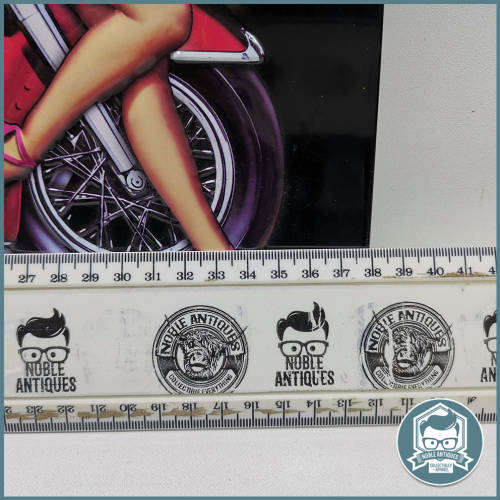 Original Embossed Harley Davidson American Classic Pin Up Girl Metal Sign!!!