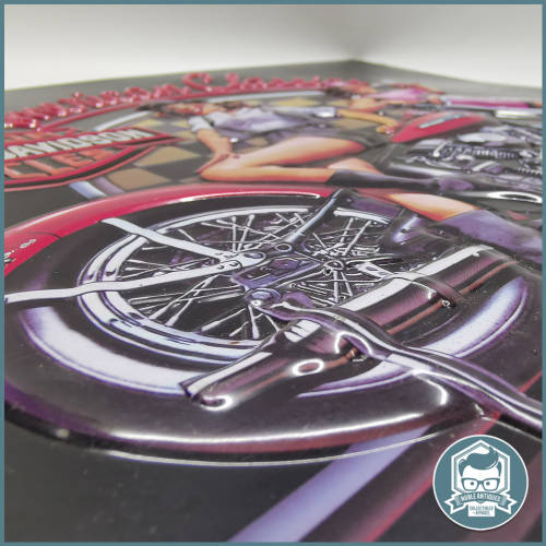 Original Embossed Harley Davidson American Classic Pin Up Girl Metal Sign!!!