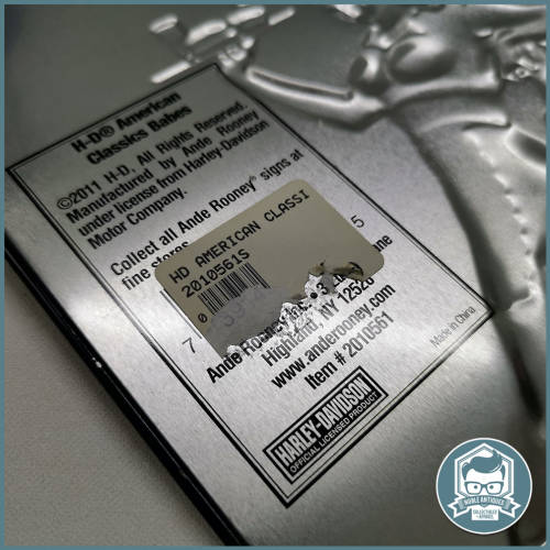 Original Embossed Harley Davidson American Classic Pin Up Girl Metal Sign!!!