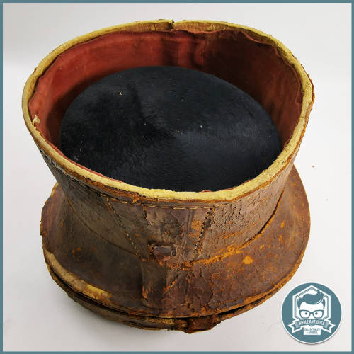 Antique 1800`s J. Shipley and Co Cape Town Genuine Top Hat and Leather Case!!!