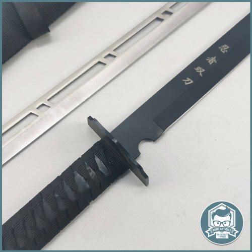 Silver and Black Super Sharp Twin Tanto Ninja Swords!!!