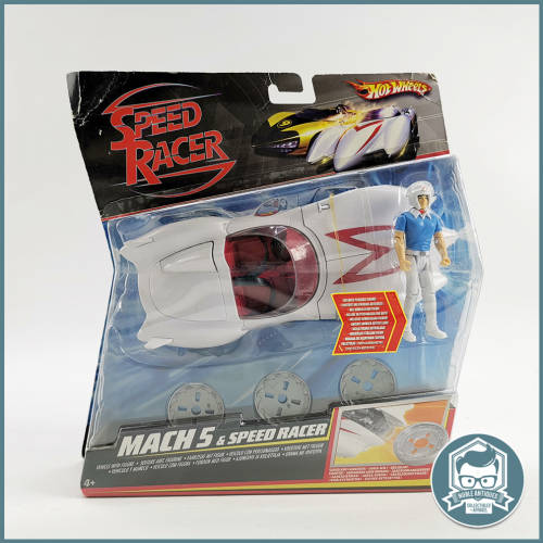 2007 Carded Speed Racer Mach 5 And Speed Racer Poseable Figure New Figure Set!!!