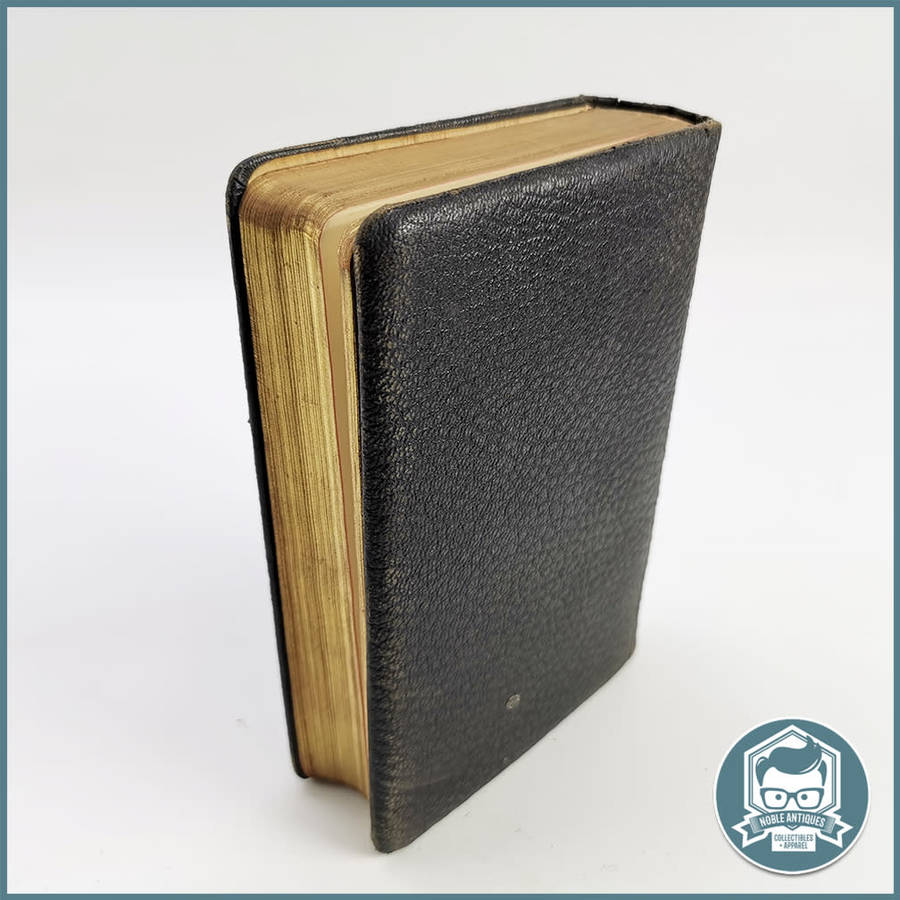 Antique 1890`s Leather-bound The poetical works of Henry Wadsworth Longfellow!!! Gifted 1929