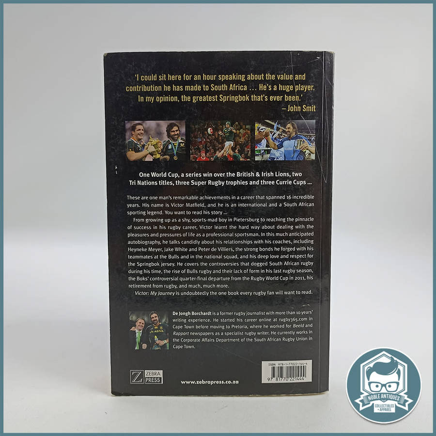 Autographed!!! Victor: My Journey Book by De Jongh Borchardt and Victor Matfield!!!
