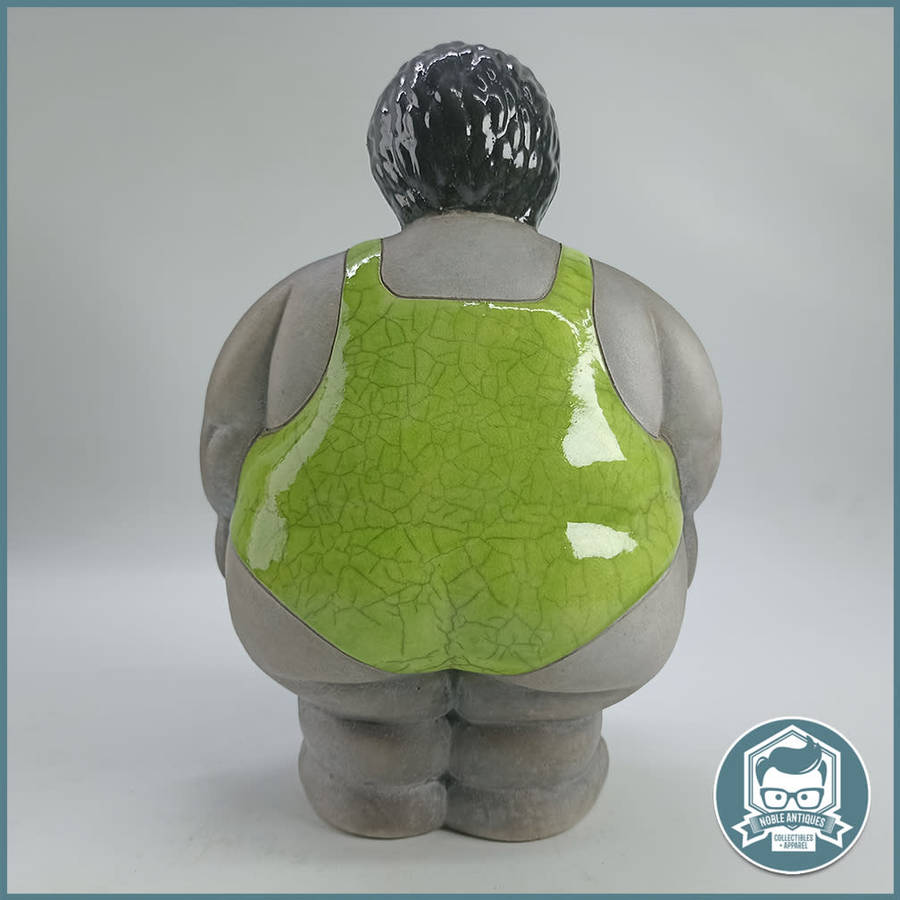 Large Raku South Africa Ms Potbelly Swimmer!!!