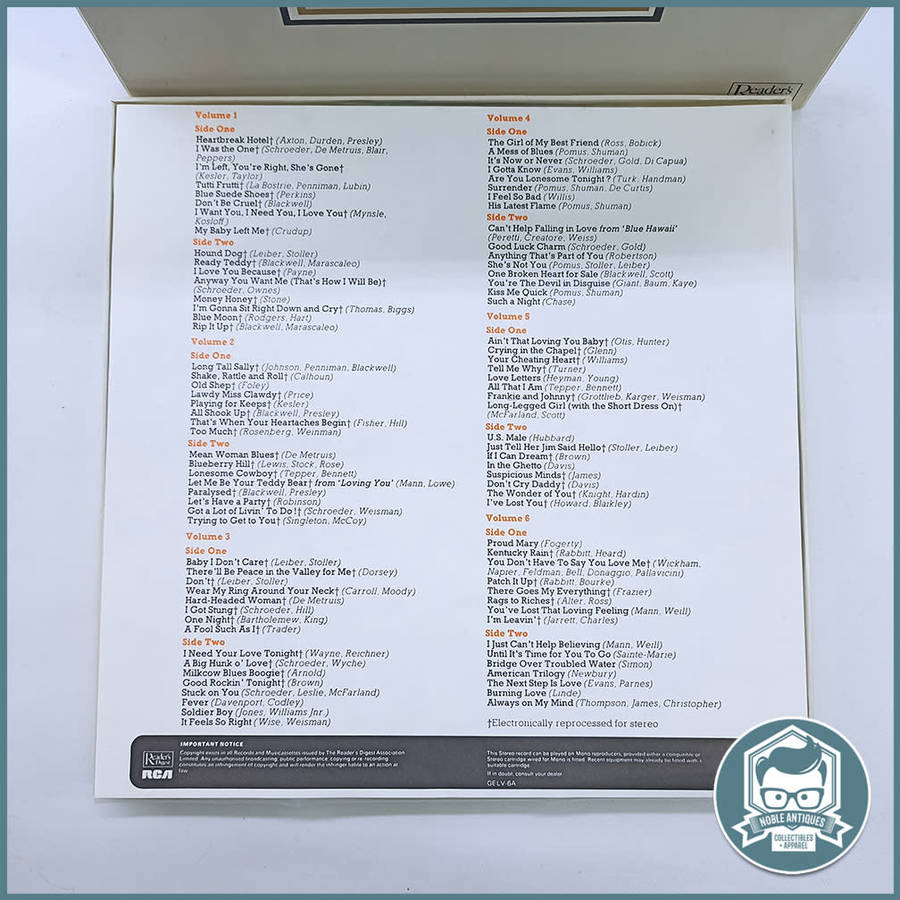 Elvis Presleys Greatest Hits 8 Record Box Set LP, Vinyl !!!