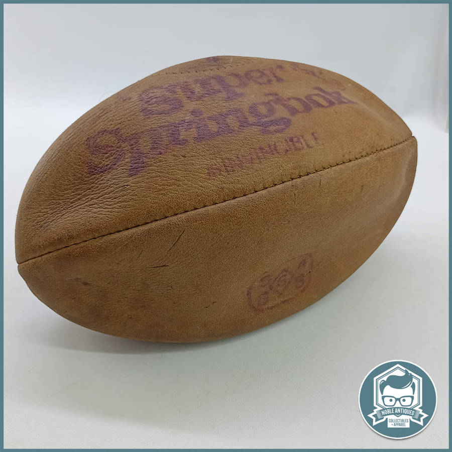 Vintage Genuine Leather Super Springbok Rugby Ball!!!