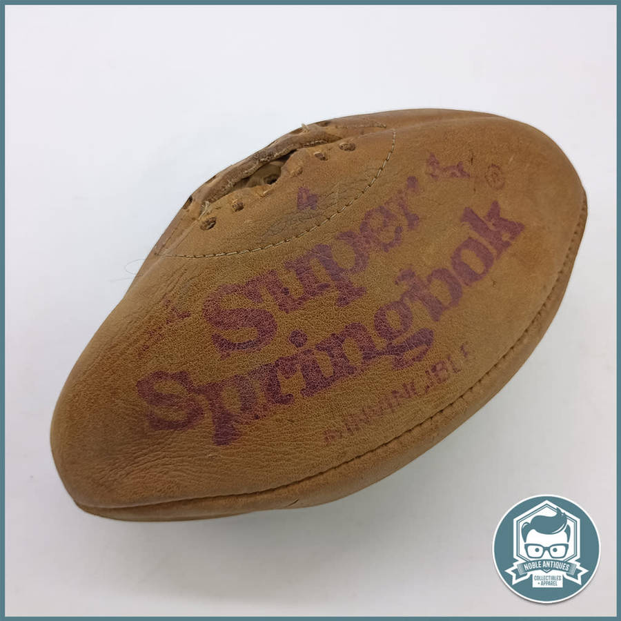 Vintage Genuine Leather Super Springbok Rugby Ball!!!