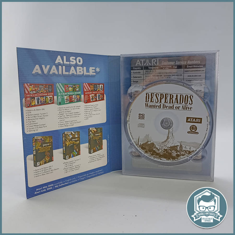 Boxed ATARI COMPILATION, DESPERADOS, Neverwinter Nights, Roller Coaster Tycoon 3!!!