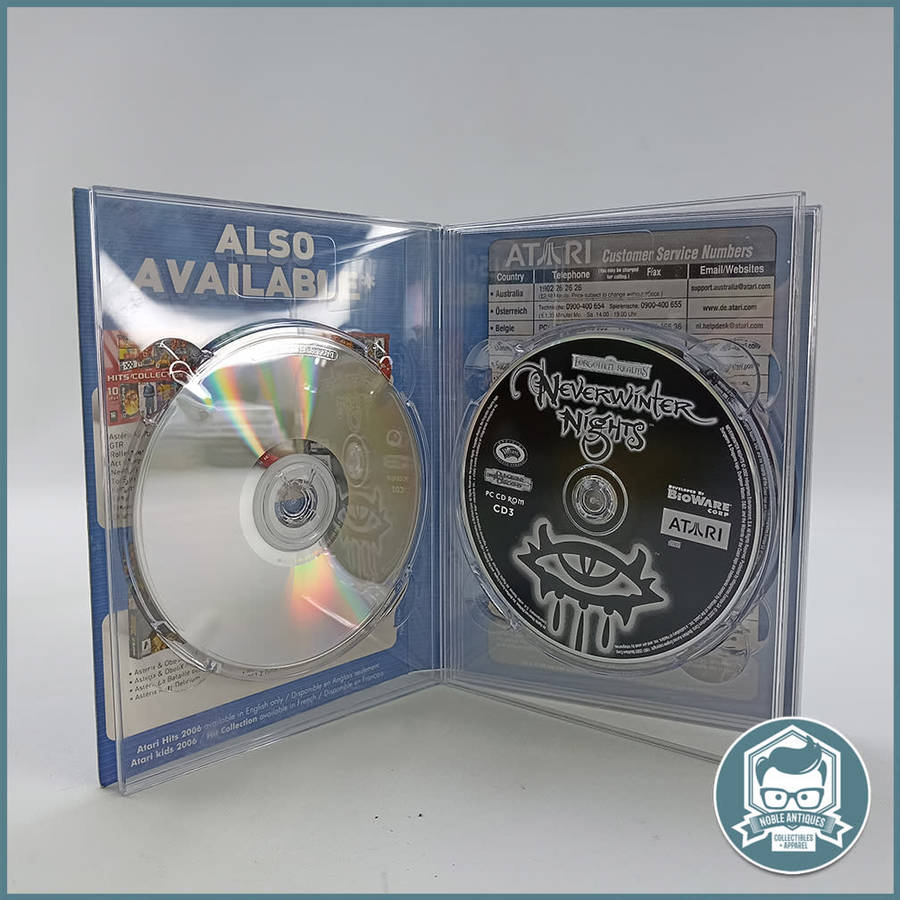 Boxed ATARI COMPILATION, DESPERADOS, Neverwinter Nights, Roller Coaster Tycoon 3!!!