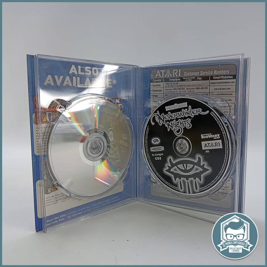 Boxed ATARI COMPILATION, DESPERADOS, Neverwinter Nights, Roller Coaster Tycoon 3!!!