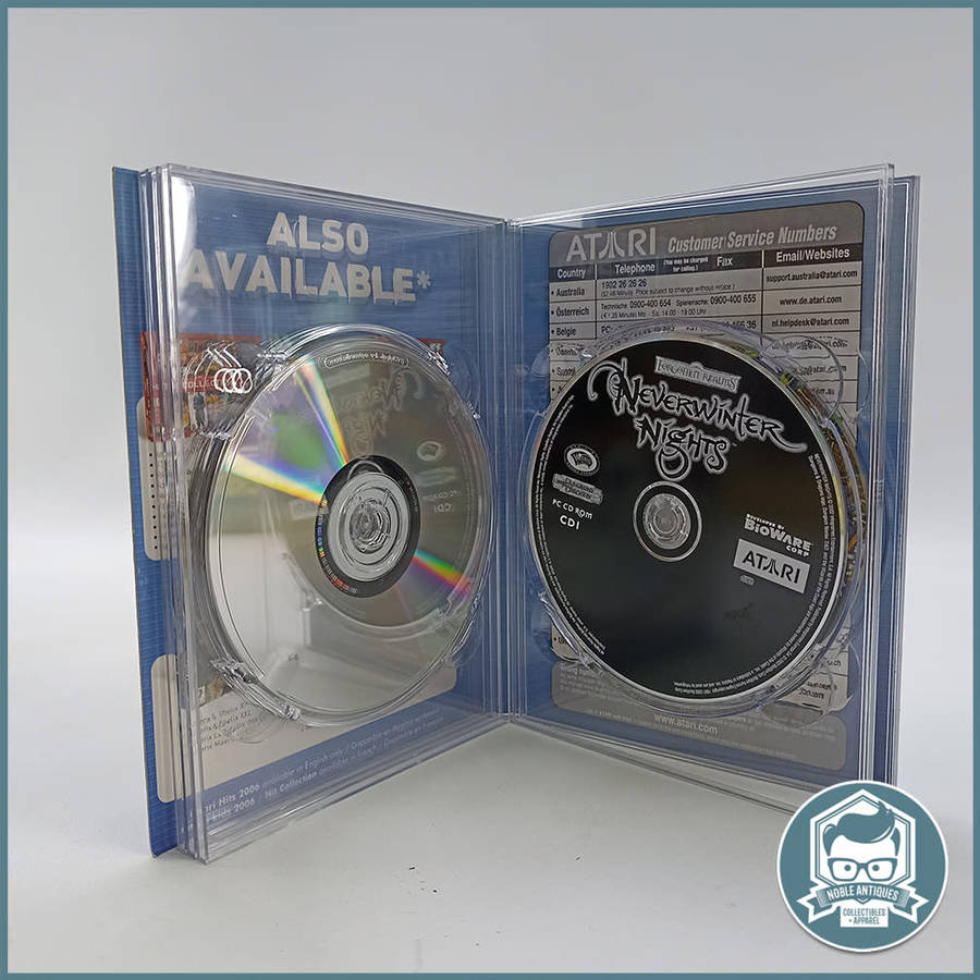 Boxed ATARI COMPILATION, DESPERADOS, Neverwinter Nights, Roller Coaster Tycoon 3!!!