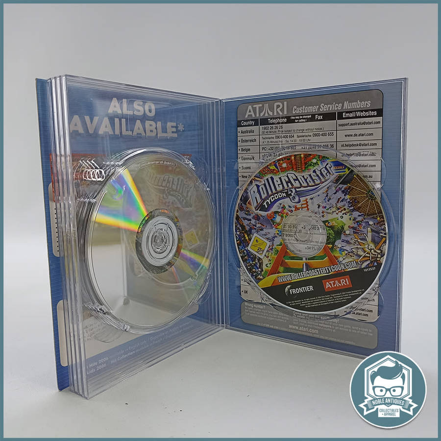 Boxed ATARI COMPILATION, DESPERADOS, Neverwinter Nights, Roller Coaster Tycoon 3!!!