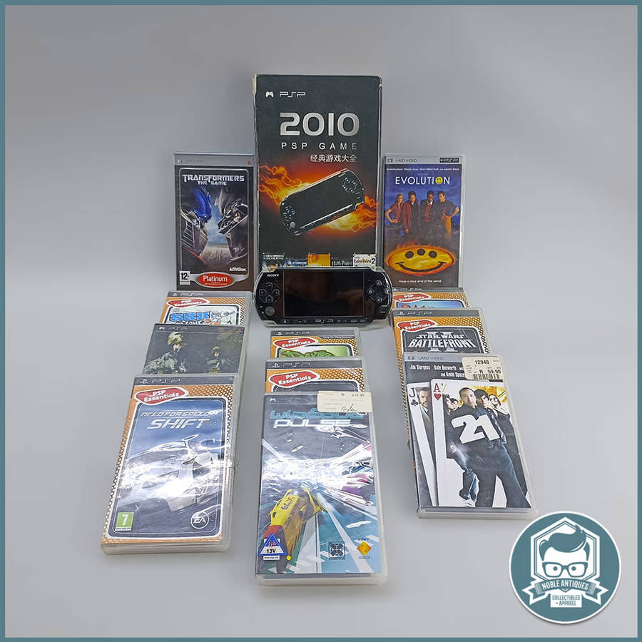 SONY PSP Console and Game Collection, No Battery or Power Supply!!!!