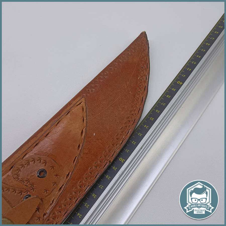 LARGE Hand Forged Double Dagger and Leather Sheathe !!!